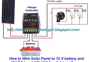 12v solar Panel Wiring Diagram How to Wire solar Panel to 12v Battery and 12vdc Load Wiring