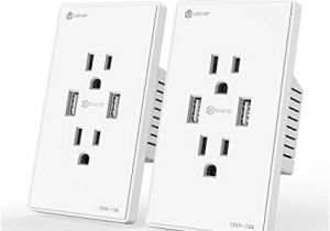 15 Amp Outlet Wiring Diagram Amazon Com Iclever 15 Amp 125 Volt Wall Outlet Duplex Receptacle