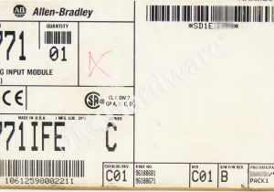 1771 ife C Wiring Diagram New Sealed Allen Bradley 1771 ife C 1771 1fe Plc 5 Analog 1771 ife C Wiring Diagram New Sealed Allen Bradley 1771 ife C 1771 1fe Plc 5 Analog