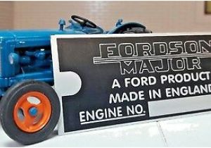 1958 fordson Dexta Wiring Diagram ford fordson Major Tractor Engine Id Identification Metal Chassis Plate Ebay 1958 fordson Dexta Wiring Diagram ford fordson Major Tractor Engine Id Identification Metal Chassis Plate Ebay