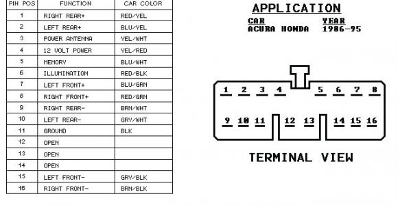 1998 Honda Civic Radio Wiring Diagram Honda Stereo Wiring Diagram Wiring Diagram Technic