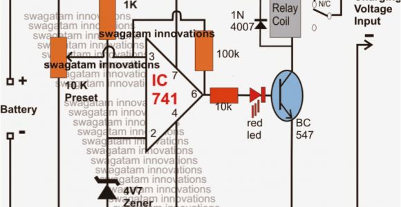 2 Bank Battery Charger Wiring Diagram Ic 741 Low Battery Indicator Circuit Homemade Circuit Projects