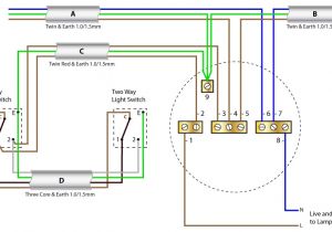 2 Gang 2 Way Light Switch Wiring Diagram Wire System New Harmonised Cable Colours Showing Switch and Ceiling