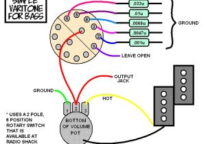 2 Pole Rotary Switch Wiring Diagram A Simple Varitone Circuit for Your Bass with Images