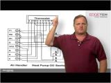 2 Stage thermostat Wiring Diagram Wiring Of A Two Stage Heat Pump Youtube