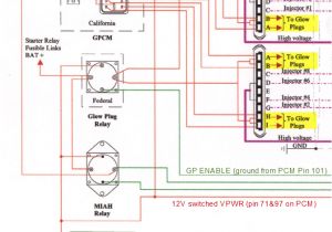 2001 7.3 Powerstroke Glow Plug Relay Wiring Diagram Excursion with F250 Pcm and Engine 7 3l ford Truck