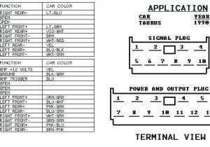 2001 ford Windstar Radio Wiring Diagram 2000 ford Taurus Radio Wiring Wiring Diagram Val