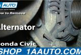 2001 Honda Civic Alternator Wiring Diagram How to Replace Alternator 01 05 Honda Civic Youtube