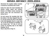 2001 Honda Odyssey Radio Wiring Diagram 2001 Honda Odysseyinstallation Instructions