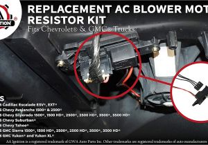 2002 Chevy Silverado Blower Motor Resistor Wiring Diagram Ac Blower Motor Resistor Kit with Harness Replaces 89019088 973 405 15 81086 22807123 Fits Chevy Silverado Tahoe Suburban Avalanche Gmc