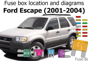 2002 ford Escape Radio Wiring Diagram Fuse Box Location and Diagrams ford Escape 2001 2004