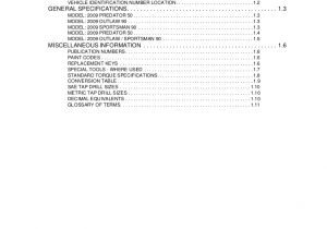 2004 Polaris Predator 90 Wiring Diagram 2009 Polaris Sportsman 90 Service Repair Manual
