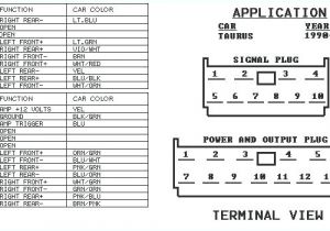 2006 ford Escape Stereo Wiring Diagram ford Taurus Stereo Wiring Diagram Wiring Diagram View