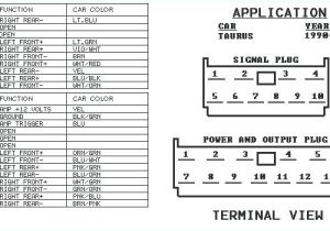 2007 ford Five Hundred Radio Wiring Diagram Wiring Diagram 2000 ford Taurus Rear Wiring Diagram Img