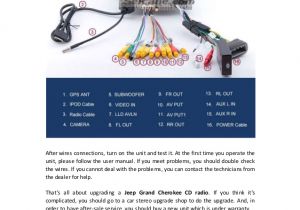 2007 Jeep Grand Cherokee Radio Wiring Diagram Removal and Wiring Diagram for 2002 2007 Jeep Grand
