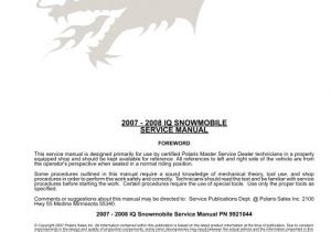 2009 Polaris Dragon 800 Wiring Diagram Polaris 2007 2008 Iq Service Manual Pdf Fairbanks Snow 2009 Polaris Dragon 800 Wiring Diagram Polaris 2007 2008 Iq Service Manual Pdf Fairbanks Snow