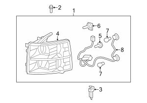 2012 Silverado Headlight Wiring Diagram Chevrolet Silverado 3500 Hd Headlight Wiring Harness