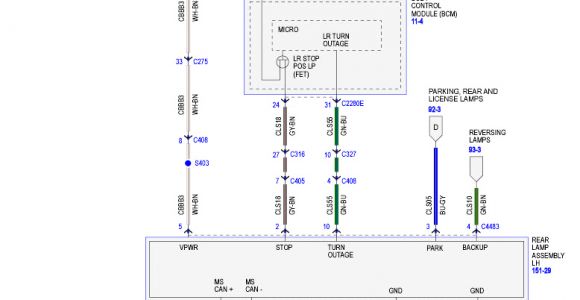 2015 ford F150 Tail Light Wiring Diagram ford F 150 Lighting Diagram Wiring Diagram