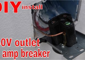 220 Dryer Outlet Wiring Diagram Diy 240 Volt Outlet 50 Amp Breaker In My Home Workshop Easiest Install Ever