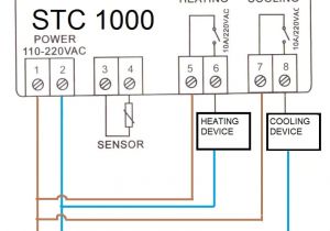 220 Hot Water Heater Wiring Diagram Stc 1000 Temperature Controller with 2x Relay for Heating