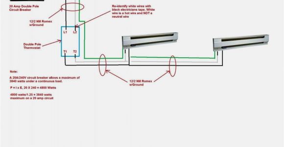 220 Volt Baseboard Heater thermostat Wiring Diagram Wiring Diagram for 220 Volt Baseboard Heater with Images