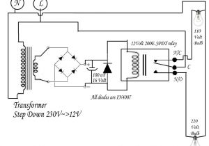 220 Volt Relay Wiring Diagram 220 Volt to 110 Volt Auto Bulb Changer Circuit Circuits Diy