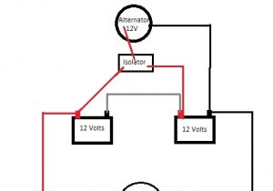 24 Volt Alternator Wiring Diagram Charging 24v Battery with 12v Alternator and isolator