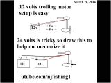 24 Volt Battery Wiring Diagram How to Connect 12v 24v Trolling Motor with 1 and 2 Batteries Youtube