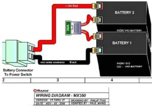 24v Razor Scooter Wiring Diagram Razor 12 Volt 7ah Electric Scooter Replacement Batteries Vici Brand High Performance Set Of 2 Includes New Wiring Harness Replaces 6 Dw 7