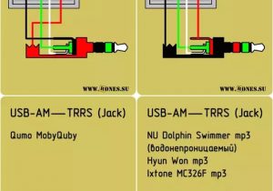 3.5 Mm Audio socket Wiring Diagram Usb to 3 5mm Headphone Jack Wiring Diagram Plete