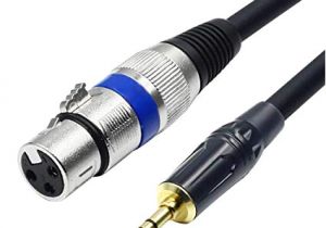3.5 Mm Jack to Xlr Wiring Diagram Amazon Com Tisino Xlr to 3 5mm 1 8 Inch Stereo Microphone Cable