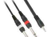 3.5 Mm Mono Jack Wiring Diagram 3ft 3 5mm 1 8 Inch Trs Stereo Male to 2 X 1 4 6 3mm Ts Mono Male Cable