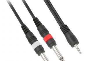 3.5 Mm Mono Jack Wiring Diagram 3ft 3 5mm 1 8 Inch Trs Stereo Male to 2 X 1 4 6 3mm Ts Mono Male Cable