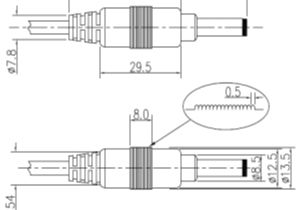 3.5 Mm Mono Jack Wiring Diagram Standard Output Cords and Plugs for Power Supplies and Cable