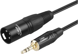3.5 Mm to Xlr Male Wiring Diagram Cablecreation 3 5mm 1 8 Inch Stereo Male to Xlr Male Cable 3 Feet Black