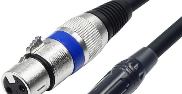 3.5 Mm to Xlr Male Wiring Diagram Disino Xlr to 3 5mm 1 8 Inch Stereo Microphone Cable for Camcorders Dslr Cameras Computer Recording Device and More 1 6ft 50cm