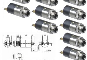 3.5mm Jack Wiring Diagram Mayitr 10pcs Professional 3 5mm Mini Stereo Panel Mounts Female