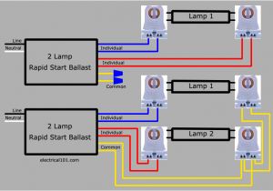 3 Bulb Lamp Wiring Diagram Seriesl Ballast Lampholder Wiring 3 Lamps Electrical 101