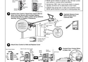 3 button Garage Door Opener Wiring Diagram Chamberlain Garage Door Opener Manual