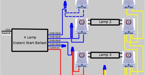 3 Lamp Ballast Wiring Diagram How to Replace 3 Lamp Series Ballast with Parallel