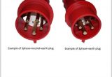 3 Phase 5 Pin Plug Wiring Diagram Industrial Extension Leads Plug Connector Types Explained