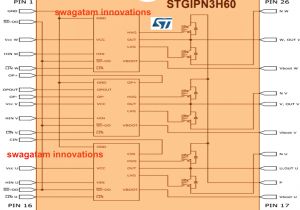 3 Phase Converter Wiring Diagram Compact 3 Phase Igbt Driver Ic Stgipn3h60 Datasheet Pinout