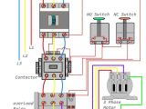 3 Phase Magnetic Starter Wiring Diagram Dol Starter Wiring Diagram for 3 Phase Motor Controlling