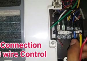 3 Phase Split Ac Wiring Diagram Connection Ac Indoor to Outdoor 3 Wire Control Fully4world Youtube