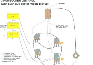 3 Pickup Les Paul Wiring Diagram Guitar Wiring Diagrams Push Pull Bass Guitar Pickups In Addition