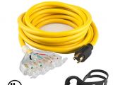 3 Prong Extension Cord Wiring Diagram Yodotek 25 Feet Heavy Duty Generator Extension Cord Generator Locking Cord Nema L14 30p Four 5 20r 4 Prong 10 Gauge Flexible Generator