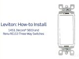 3 Way Light Switch Wiring Diagram Leviton Presents How to Install A Three Way Switch Youtube