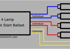 4 Bulb Ballast Wiring Diagram 4 L Ballast Wiring Diagram Wiring Diagram