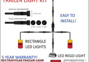 4 Flat Wiring Diagram for Trailer 6×4 Trailer Led Wire Kit Easy to Install Plug and Play Wiring Rectangle Easy