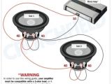 4 Ohm Kicker Subwoofer Wiring Diagram Kicker 4 Ohm Sub Wiring Schematic and Wiring Diagram